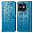 thumbnail image 3 of Étui à Rabat pour FOXDOCK Ulefone Note 18 Ultra, Étui à Rabat en Cuir PU Gaufré Chat et Chien avec Fentes pour Cartes, Support, 3 of 6