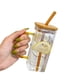 thumbnail image 5 of Vasos Con Tapa Y Pajita De Cristal, Ideales Para Cócteles, Whisky O Regalos, 5 of 5