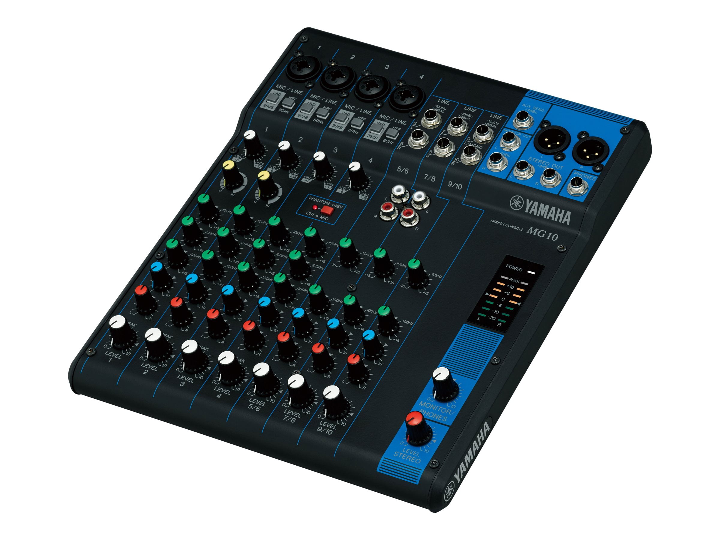 Seismic Audio Slider4-4 Channel Mixer Console with USB Interface 