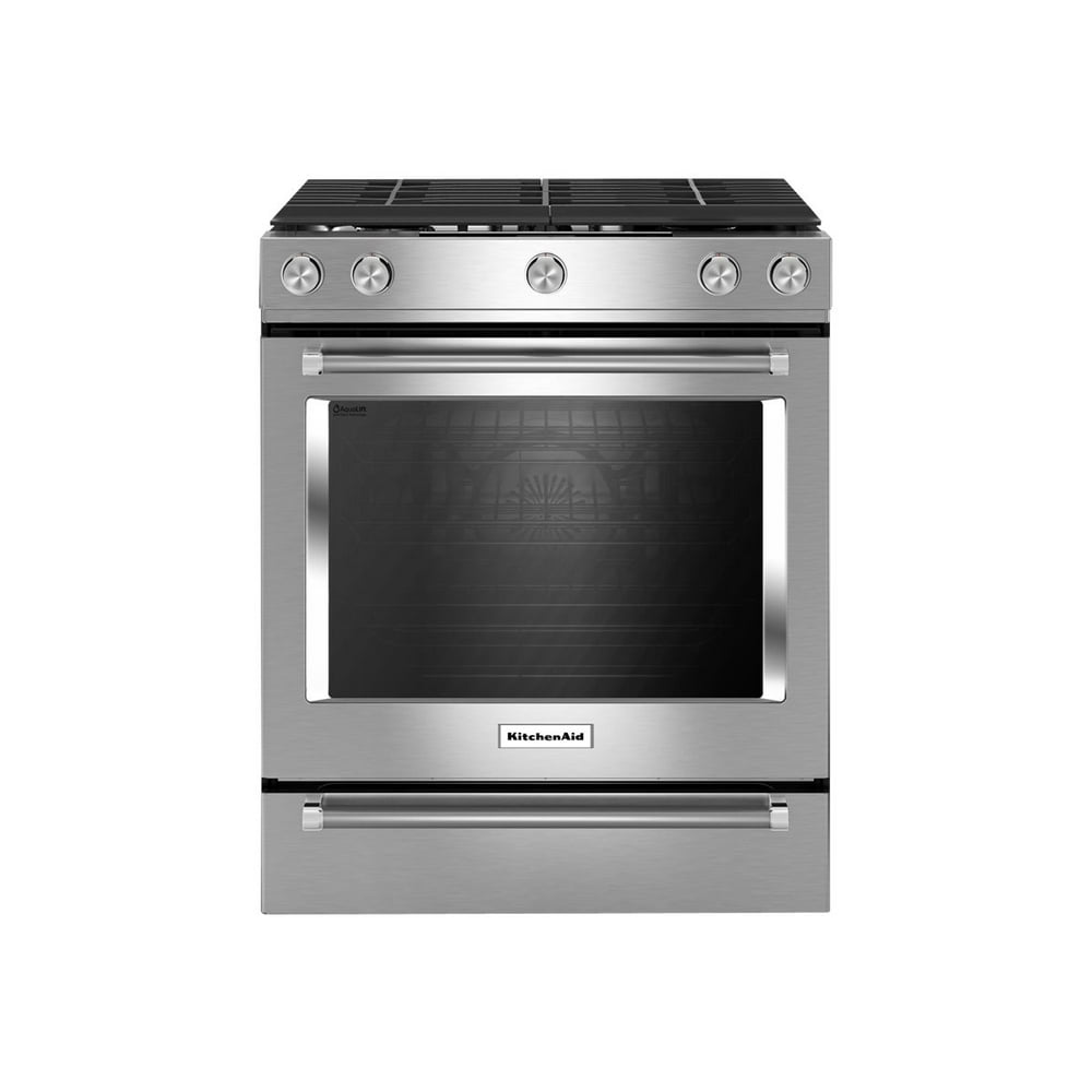 KitchenAid KSGG700ESS Range builtin niche width 30 in depth