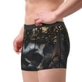 thumbnail image 2 of Kdxio Men's Boxer Briefs with Royal Skull With Golden Crown Print - Comfortable and Breathable Underwear for Everyday Wear, 2 of 5