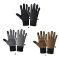 thumbnail image 3 of Winter Thermal Gloves Touch Screen Men Women Warm Windproof Hand Warmer Waterproof Sports Mittens Outdoor Driving Cycling Gray XL, 3 of 10