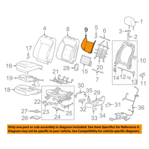 Buick GM OEM 2011 Regal Seat Heater-Element 22776693
