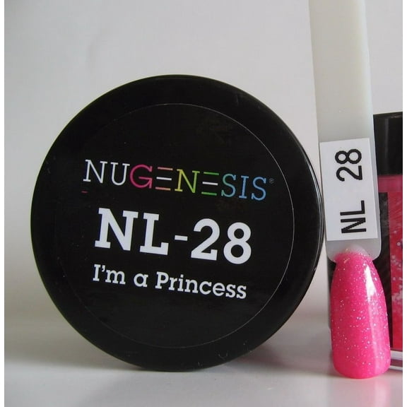 NUGENESIS Nail Color Dip Dipping Powder 1.5oz/43g jar - NL28 I AM A PRINCESS