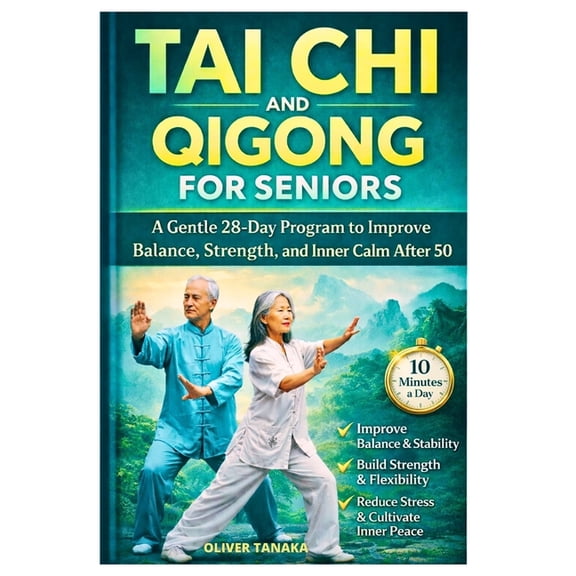 Tai CHI and Qigong for Seniors: A Gentle 28-Day Program to Improve Balance, Strength, and Inner Calm After 50, (Paperback)