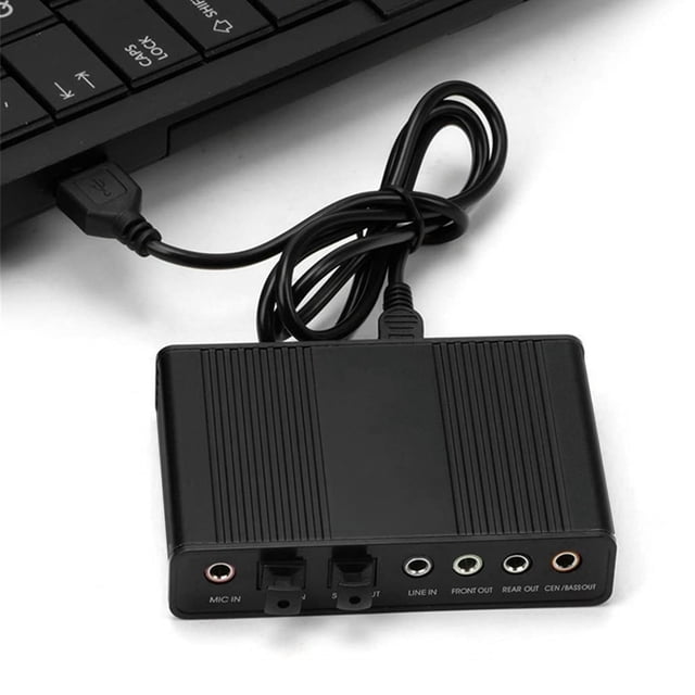 Tarjeta De Sonido 5.1, Tarjeta De Sonido USB De Grabación Analógica SCMS Compatible Para Computadora Portátil