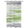 thumbnail image 2 of Outdoor Curtains for Patio, Sage Green Gray Waterproof Blackout Outside Curtain for Porch/Pergola/Gazebo, Neutral Abstract White Ombre Texture Thermal Insulated Drapes, 1 Panel, 54 x 95 Inch, 2 of 8