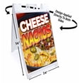 thumbnail image 2 of Cheese Nachos (24" X 36") Standard A-Frame Signicade, Includes Decal Applied To Stand, 2 of 4
