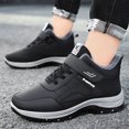 thumbnail image 2 of WEAIXIMIUNG Bottes pour Hommes Noires et Rouges Chaussures pour Hommes avec Épais Velours Hiver Bottes de Neige pour Hommes pour la Maison Chaleur Commerce Extérieur Coupe-Vent et Anti-Froid, 2 of 9