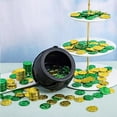 thumbnail image 5 of JOYIN 208 St Patrick’s Day Lucky Leprechaun Plastic Coins and 1 Large Black Cauldron with Handle Pot of Gold Party Supplies, St Patrick Decorations Party Favors, 5 of 10