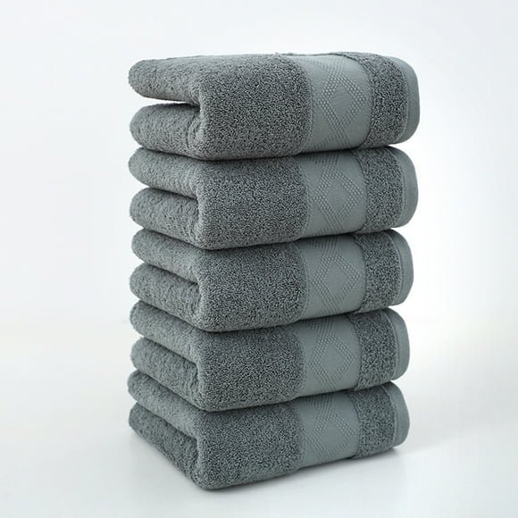 Cagogo Bath Towels Set 5-Pack, Thick Soft Absorbent Cotton Towels, Quick-Drying Bathroom Towels, Face Towels, Hand Towels, Household Towels for Bathroom, Gym, and Spa, 5-Piece Towel Set