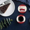 thumbnail image 6 of ZHANZZK Valentine's Day Red Truck and Rose Love Heart Set of 6 Round Coaster for Drinks, Absorbent Ceramic Stone Coasters Cup Mat with Cork Base for Home Kitchen Room Coffee Table Bar Decor, 6 of 6