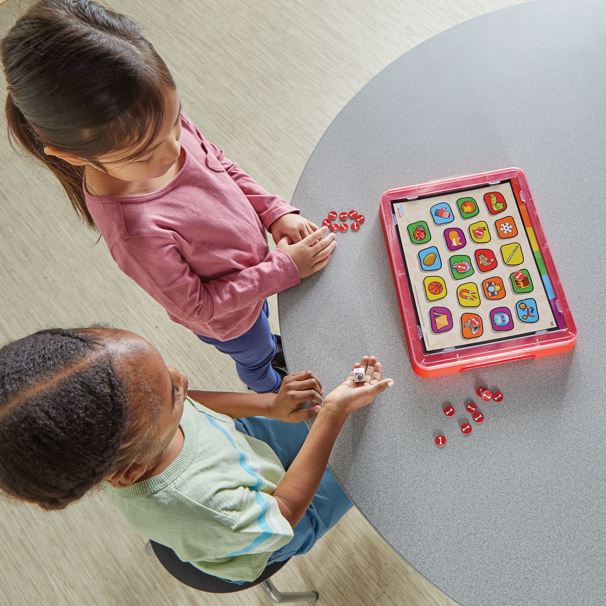 hand2mind Little Minds at Work Game Tray Set by Tara West, Includes Reading & Math Preschool Learning Activities, Science of Reading Manipulatives, Math Games for Kids, Teacher Supplies for Classroom