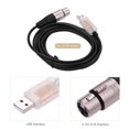 thumbnail image 4 of Cable convertidor USB a XLR de 3 pines para equipos de iluminación escénica, compatible con protocolo DMX512, longitud de 3 metros, conector transparente y cable de alta calidad., 4 of 6