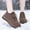 Khaki, variant on Casual Snow Shoes for Women Breathable Mesh Plush Lined Outdoor Walking Shoes Insulated Round Toe Ankle Boots