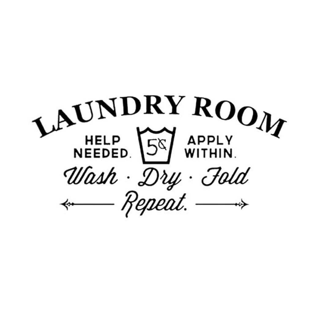 Removable Laundry Room Background Wall Stickers Decals Wallpaper Mural Tattoo Bath Room