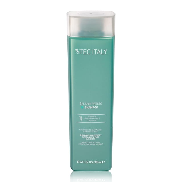 TEC ITALY Balsami Presto Shampoo 300 ml | Shampoo Hidratante para Cabello Seco y Dañado | Fortalece y Revitaliza | Reduce Estática y Frizz | Protección Solar Capilar |