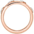 thumbnail image 3 of Diamond Sterling Silver Rose Gold-Plated Jacket Ring, 3 of 7