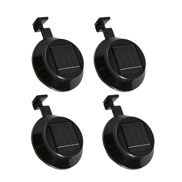 Valla Led Lámpara Ip65 Impermeable Luz De Pared Solar Canalón Solar Brillante Encendido / Apagado Automático Lámpara De Camino Al Aire Libre Ahorro De Energía Luz De Jardín Solar Para Decoración 4Pcs Advancent HA027755-01