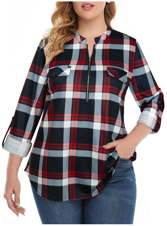 Plus Size Plaid Clothing