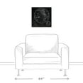 thumbnail image 3 of Creative Products Round World Map Black 16x16 Canvas Wall Art, 3 of 5