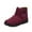 Watermelon Red, variant on Fesfesfes Ankle Boots for Women Winter Snow Shoes Flat Waterproof Slip-On Boots Casual Ankle Boots Plus Size Women Shoes 43(US:9.5)