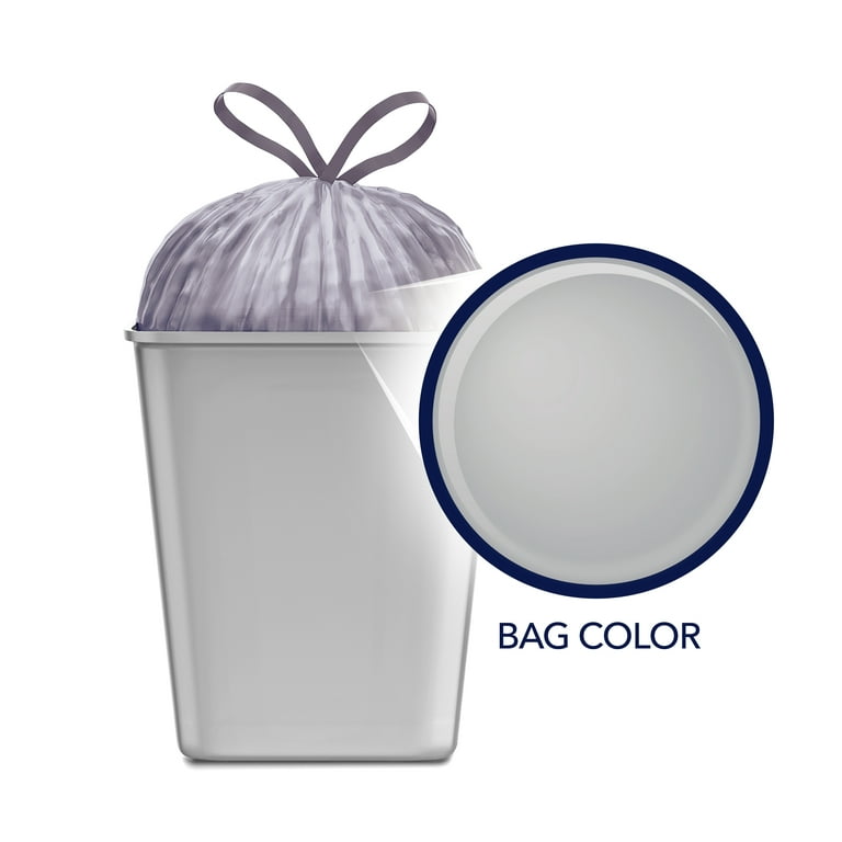 Color Scents Medium Trash Bags, 8 Gallon, 40 Bags (Vanilla Flower Scent,  Twist Tie)