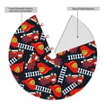 thumbnail image 2 of Sikiie Fire Rescue With Red Helmet And Truck 30-48 inches {designName} Print Christmas Tree Skirt Snowman Xmas Tree Skirt with Edge Christmas Decorations for Holiday Party48", 2 of 7