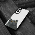 thumbnail image 4 of WIRESTER Shockproof Soft Rubber Cover Case for Samsung Galaxy S25 Edge 6.7 inch 2025, Black Bombay Kitten Cat, 4 of 5