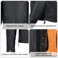 thumbnail image 6 of Dream Apparel Mens Leather Motorcycle Racer Jacket Premium Cowhide Leather Zipper Front Zipout Lining Black, 6 of 9