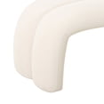 thumbnail image 4 of Leigh Cream Velvet Channeled Bench, 4 of 7