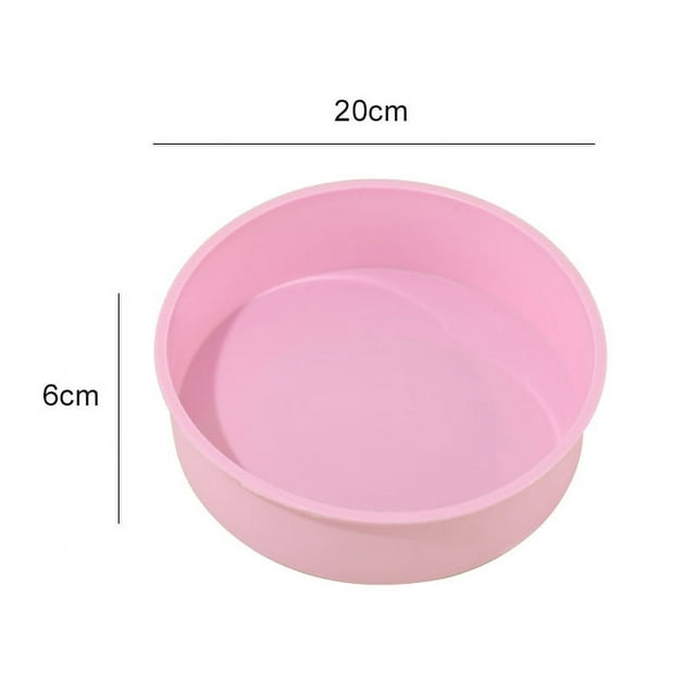 Molde de silicona de grado alimenticio para pasteles, bandeja para hornear redonda de 4,6,8 y 10 pulgadas, molde para hornear DIY