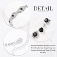 thumbnail image 4 of Rhinestone Bride Wedding Jewelry Sets Bridal Necklace Bracelet Earrings Set Prom Costume Jewelry for Women and Brides, 4 of 4