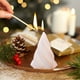 thumbnail image 5 of Vela Decorativa con Forma de Árbol de Navidad | Vela de Cera Blanca | Aromática | Larga Duración | 1 Unidad | 7,2 X 5 X 5 Cm | 50 G, 5 of 6