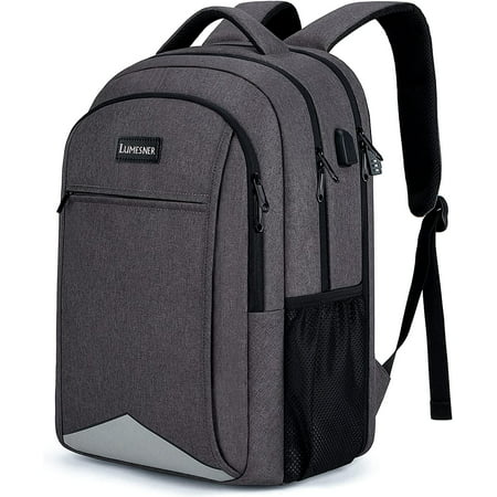 Lumesner Travel Laptop Backpack for Men Women,Water Resistant Laptop ...