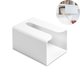 thumbnail image 1 of Dispensador de pañuelos de pared de diseño elegante, caja de servilletas multifuncional para baño y cocina, soporte de pañuelos rectangular, 1 of 8