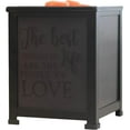 Best Life Love Black Metal Electrical Wax Oil Glass Lantern Warmer