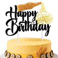thumbnail image 1 of Adorno para Pastel LCRSNMBSRA Cerveza Feliz Cumpleaños con Brillo, 1 of 7