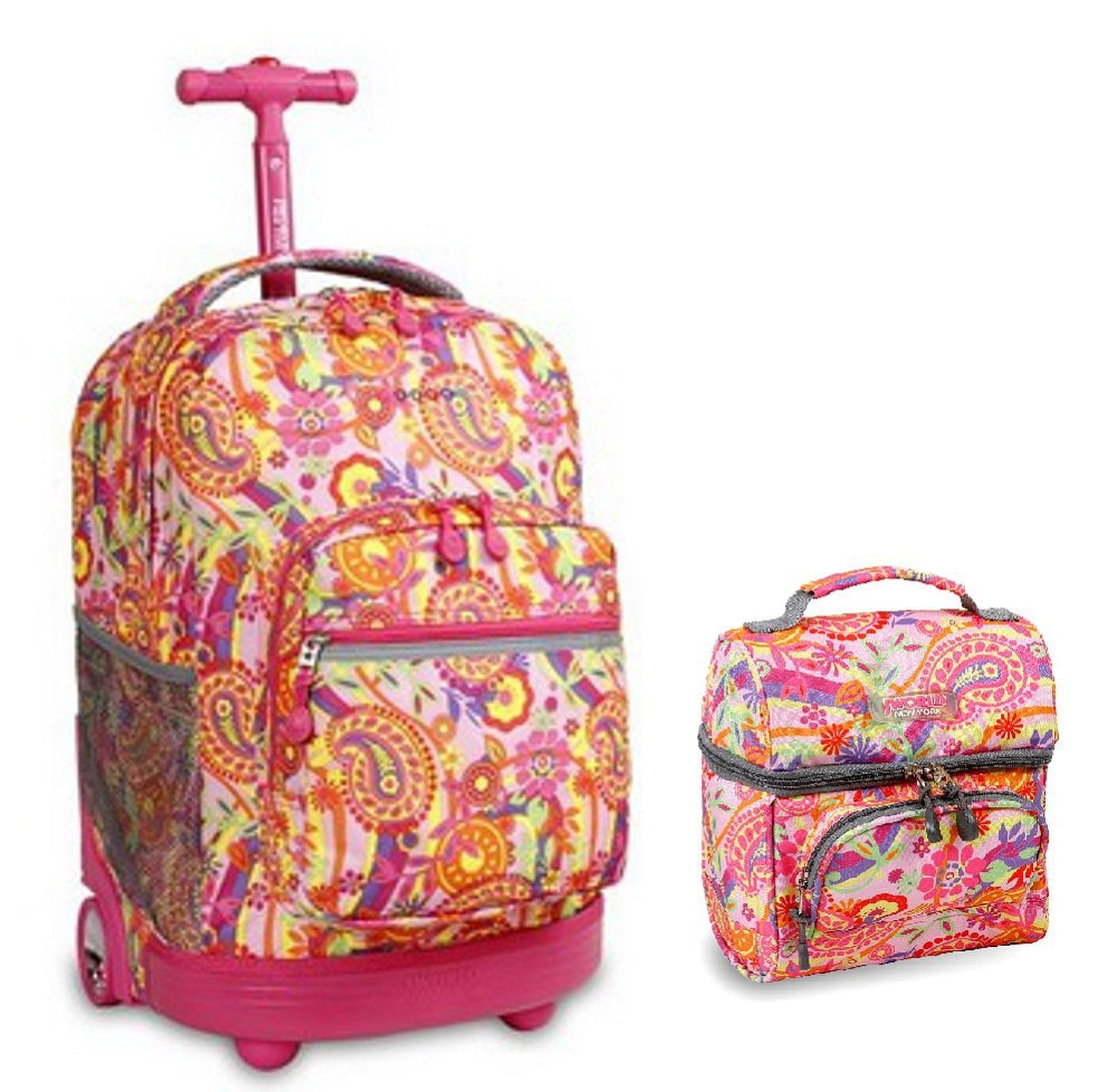 J World Combo Rolling Backpack Lunch Bag Back To School Bundle Set Sunrise Corey Mimbarschool Com Ng