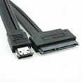 thumbnail image 3 of Chenyang CY 50cm Dual Power 12V 5V eSATAp Power ESATA USB 2.0 combo to 22Pin SATA Cable for 2.5" 3.5" Hard Disk Drive Cable, 3 of 7