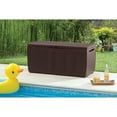 Keter Capri Rattan Resin 80Gal Outdoor Storage Plastic Deck Box