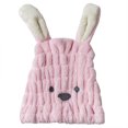 thumbnail image 1 of Dry Hair Cap Absorbent Fast Drying Rabbit Ears Hair Turban Hair Wrap for Adults, 1 of 8