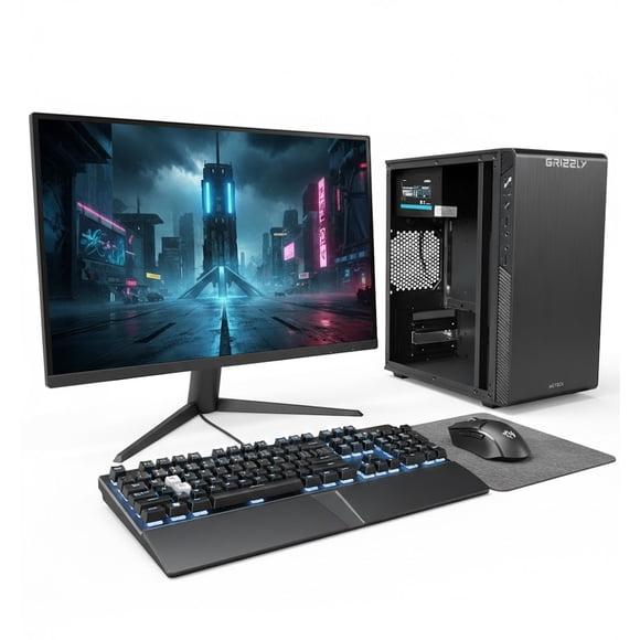 PC Gamer Grizzly PCG AMD089, AMD Ryzen 3 3200G, 16GB, 480GB SSD, Monitor 22" KIT 2 EN 1Wi-Fi, Windows 11