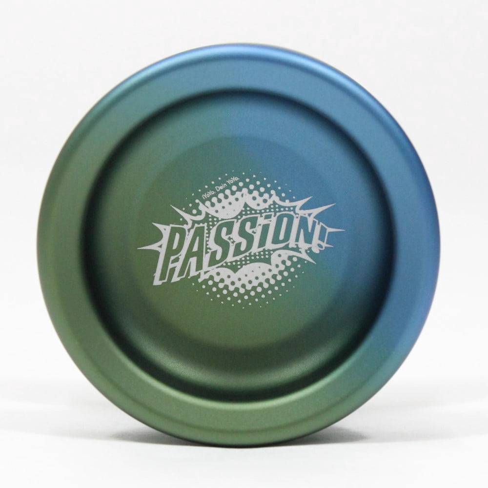 iYoYo PASSiON Yo-Yo - Aluminum - Great Responsive Beginner YoYo (Green/Blue Fade)