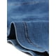 thumbnail image 5 of Faldas midi fluidas de línA con botones de cintualelástipamujer con bolsillo Azul M, 5 of 5