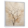 thumbnail image 2 of Designart "Beige Sycamore Solitary Elegance II" Tree Sycamore Floater Framed Canvas Prints, 2 of 5
