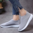 thumbnail image 4 of CHICVOMEY Women's Slip On Walking Shoes with Arch Support Lightweight Sock Tennis Sneakers Anti-Slip Elastic Knit Breathable for Gym Casual Sneakers, 4 of 6