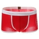 thumbnail image 2 of Calzoncillos tipo bóxer suaves para hombre, con estampado de letras, color rojo, talla 2XL, 2 of 9