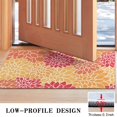 thumbnail image 3 of Orange Floral and Petal Pattern Door Rugs,Washable Non Slip Door Mats Indoor,Decorative Door Mats,Entry Mat Indoor for Entrance,Bedroom,Kitchen,Bathroom,17"x30", 3 of 6