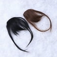 thumbnail image 5 of Tersarium 2pcs Front Fringe Clip in Bangs Air Fringe Hair Piece Accessories Hair Extensions for Women Girls (Black), 5 of 10